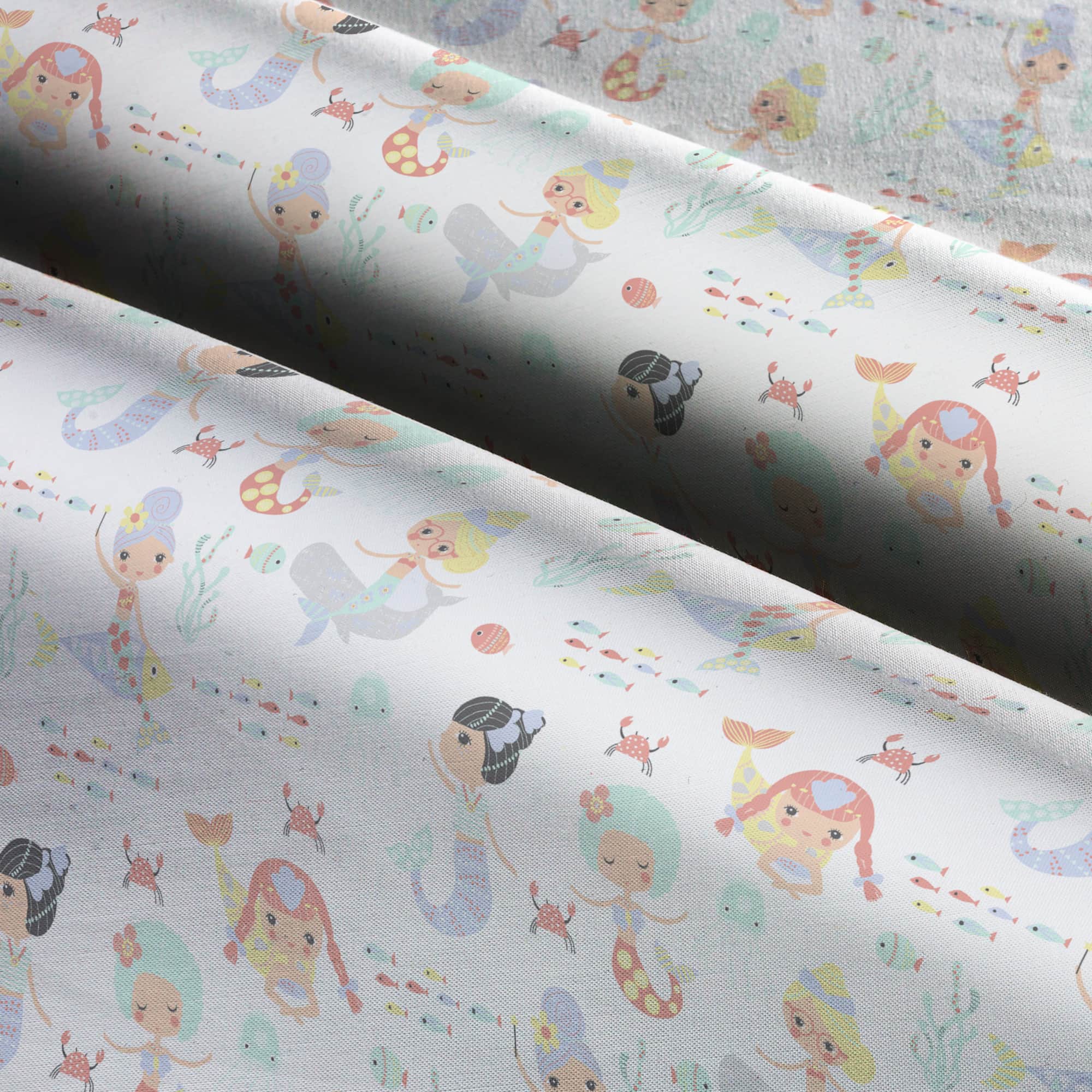Springs Creative Mermaid Cotton Fabric